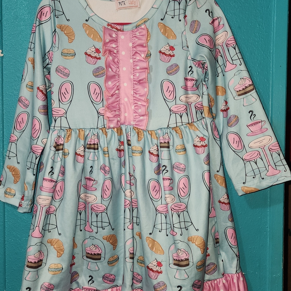 Kids' Pink and Blue Cupcake Dress